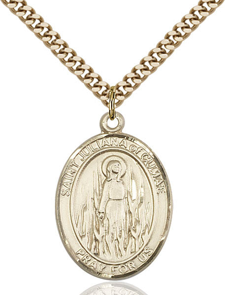 Gold Filled St. Juliana Pendant