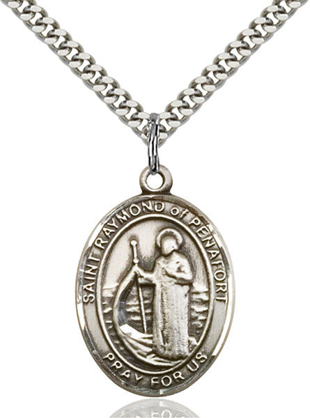 Colgante San Raimundo de Peñafort en Plata de Ley
