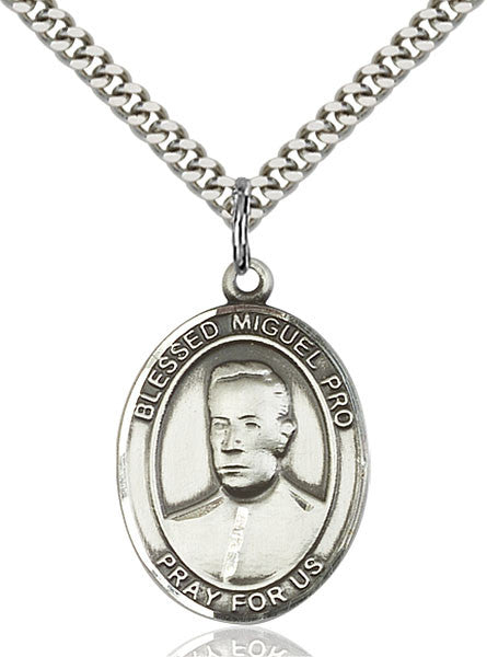 Colgante Beato Miguel Pro Plata de Ley