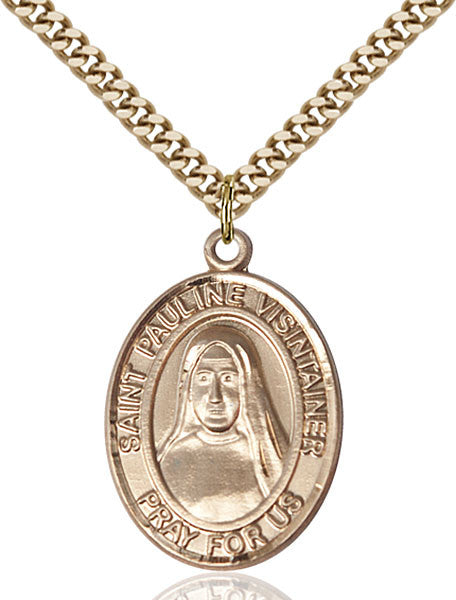Gold Filled St. Pauline Visintainer Pendant