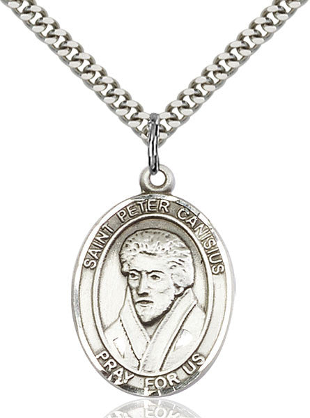Colgante San Pedro Canisio en Plata de Ley