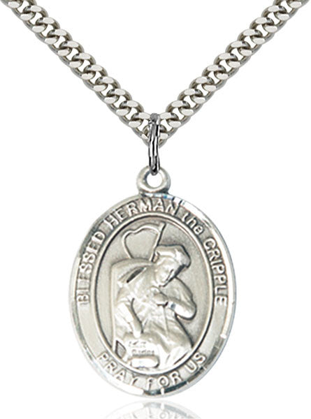Sterling Silver Blessed Herman the Cripple Pendant