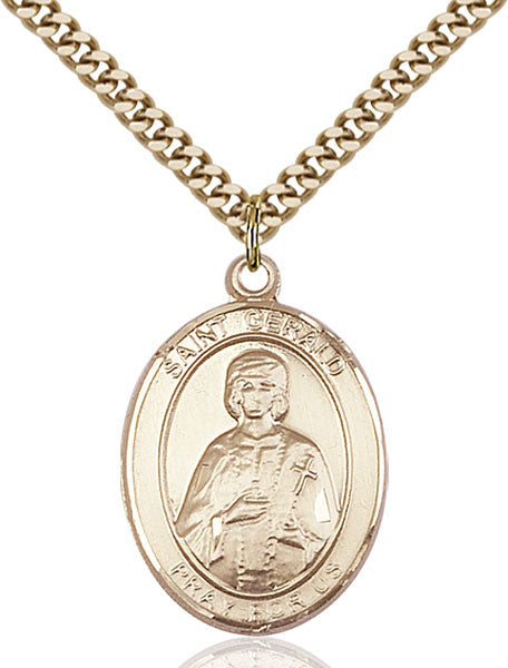Colgante de San Geraldo bañado en oro