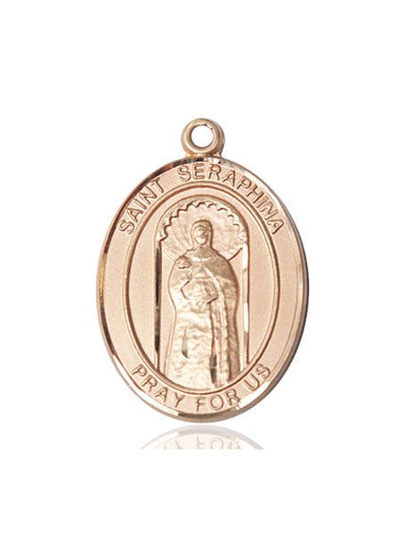 Medalla de oro de 14 quilates de Santa Serafina