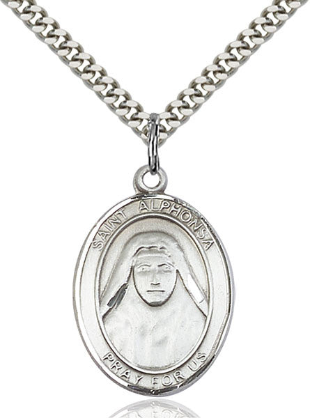 Colgante Santa Alfonsa en Plata de Ley
