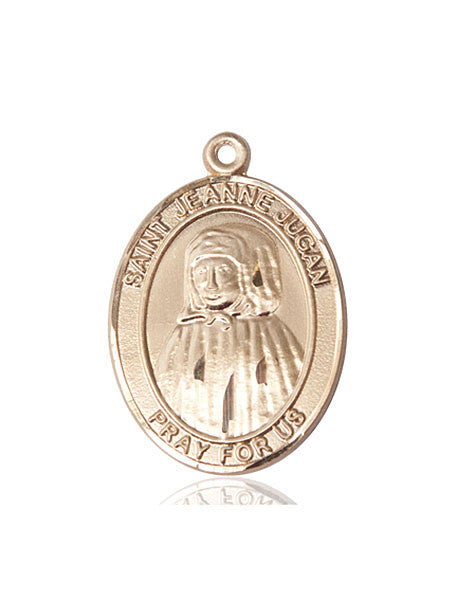 Medalla Beata Jeannie Jugan de oro de 14 kt