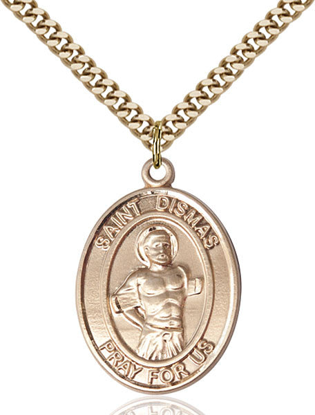 Gold Filled St. Dismas Pendant