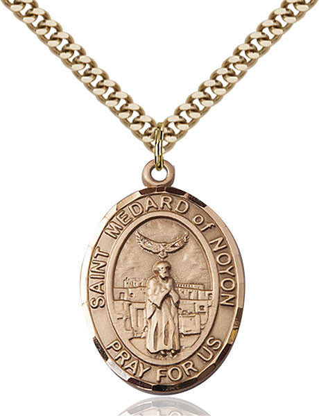 Gold Filled St. Medard of Noyon Pendant