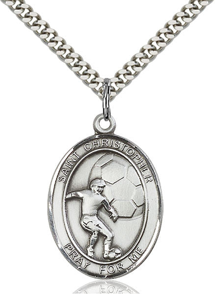 Sterling Silver St. Christopher Pendant