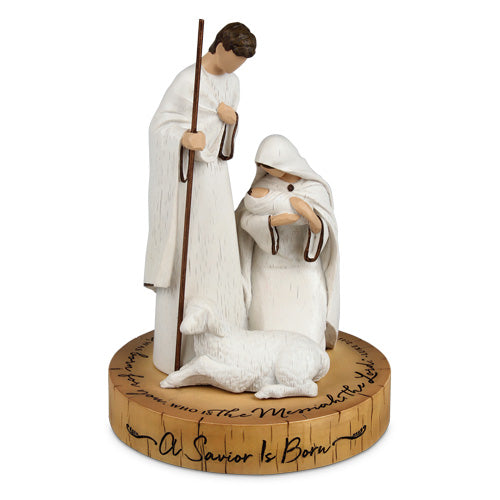 A Savior Is Born Nativity Sculpture
