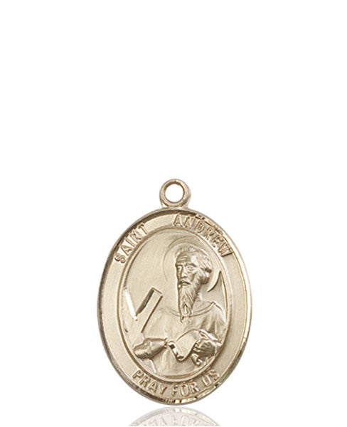 Medalla San Andrés Apóstol en oro de 14kt