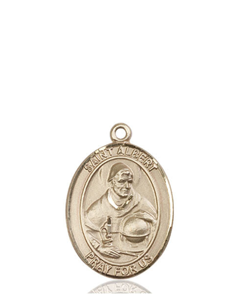 Medalla de San Alberto Magno en oro de 14kt