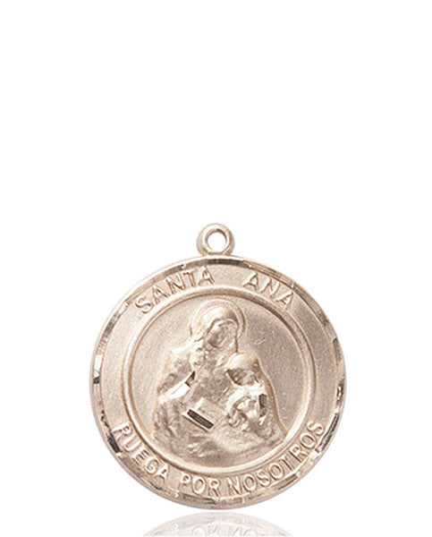 Medalla Santa Ana Oro 14kt