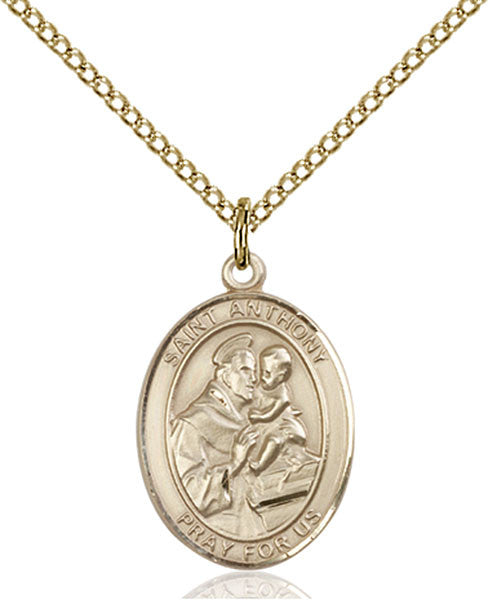 Colgante de San Antonio de Padua bañado en oro