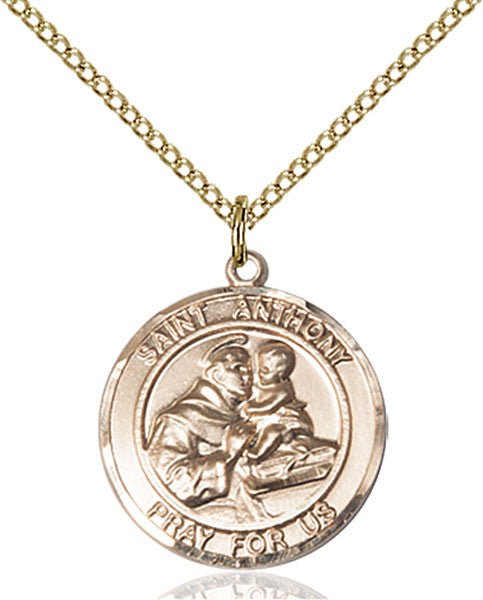 Colgante de San Antonio lleno de oro