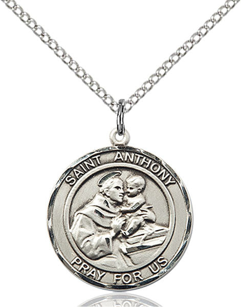 Colgante de plata de ley de San Antonio