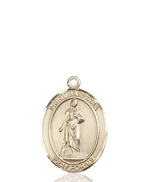 14kt Gold St. Barbara Medal
