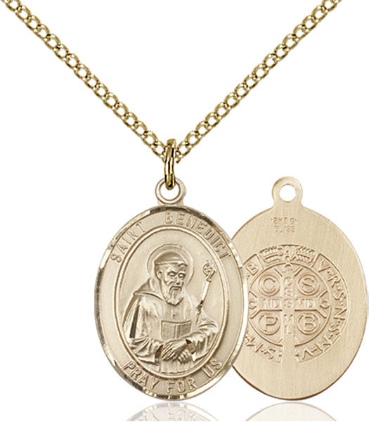 Colgante de San Benito lleno de oro