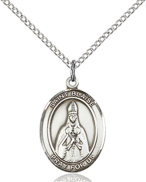 Silver FIlled St. Blaise Pendant