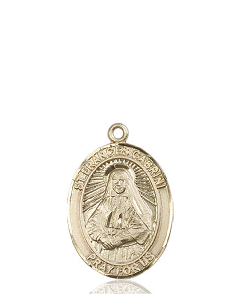 14kt Gold St. Frances Cabrini Medal