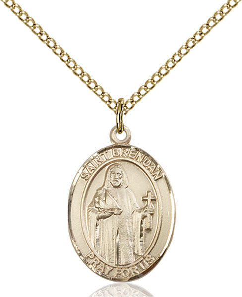Colgante de San Brendan el Navegante bañado en oro