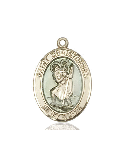 14kt Gold St. Christopher Medal