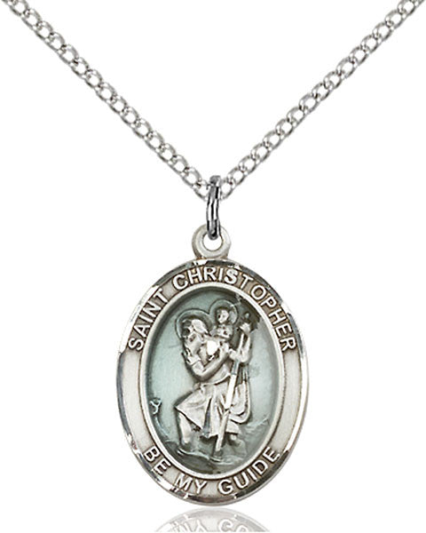 Sterling Silver St. Christopher Pendant