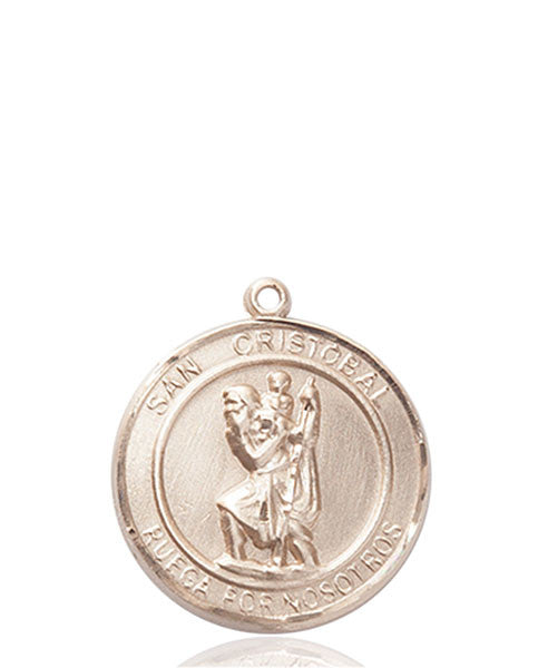 Medalla San Cristóbal Oro 14kt