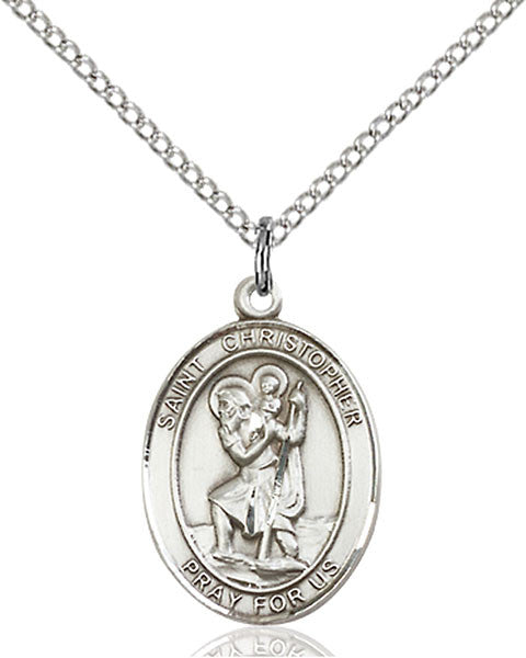 Sterling Silver St. Christopher Pendant