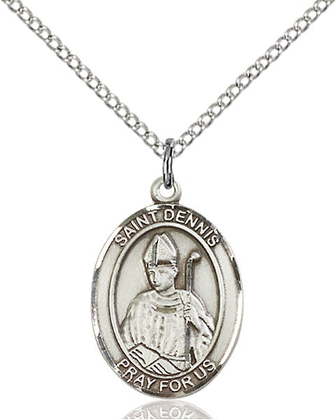 Colgante St. Dennis de plata esterlina