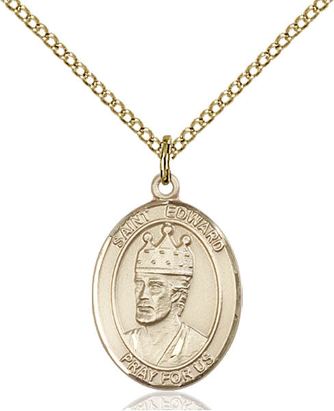 Colgante de San Eduardo el Confesor bañado en oro