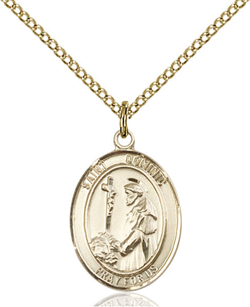 Gold Filled St. Dominic De Guzman Pendant