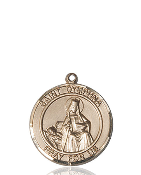 Medalla de oro de 14 kt St. Dymphna