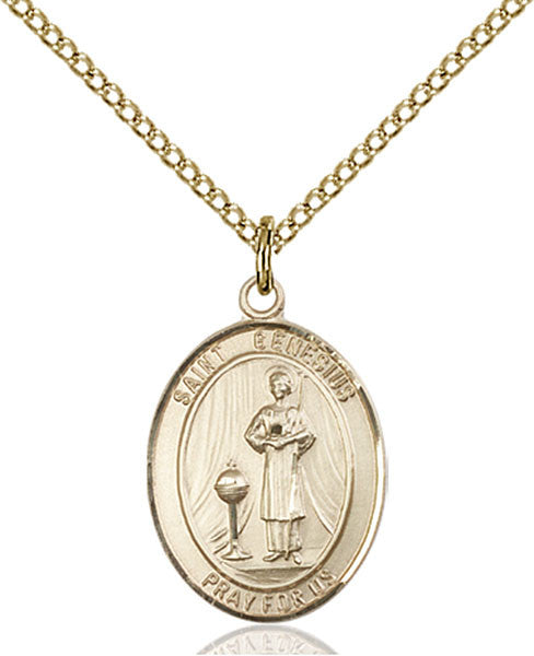 Gold Filled St. Genesius of Rome Pendant