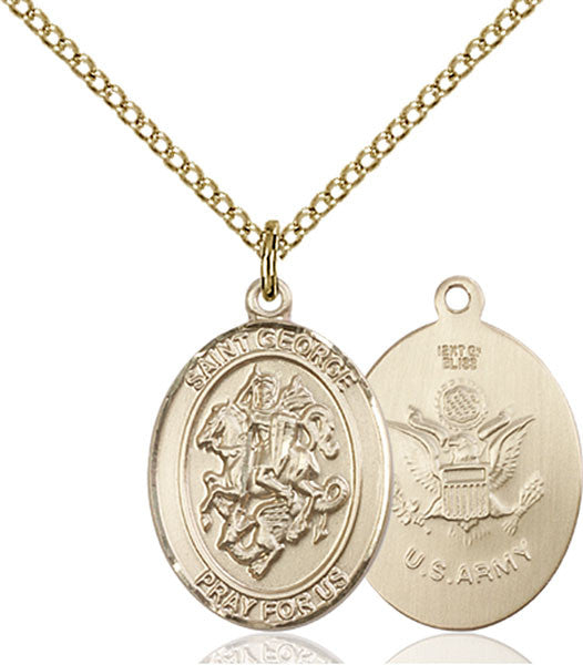 Colgante St. George / Army Gold Filled