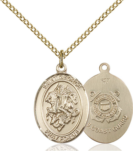 Gold Filled St. George / Coast Guard Pendant