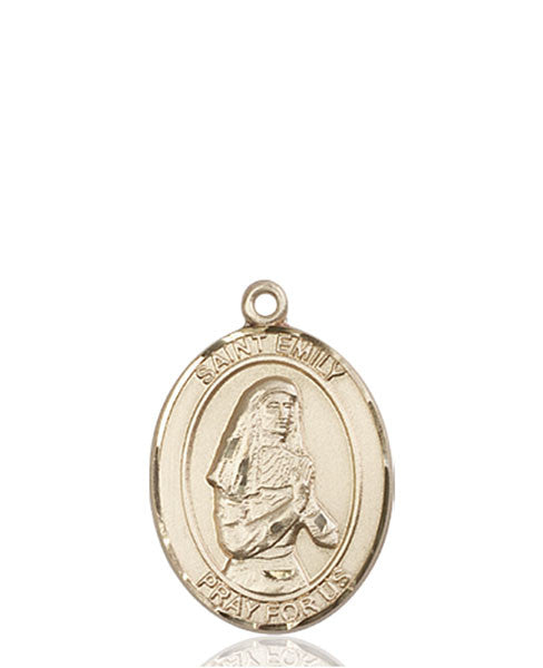 Medalla Santa Emily De Vialar Oro 14kt
