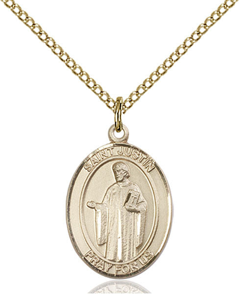 Gold Filled St. Justin Pendant
