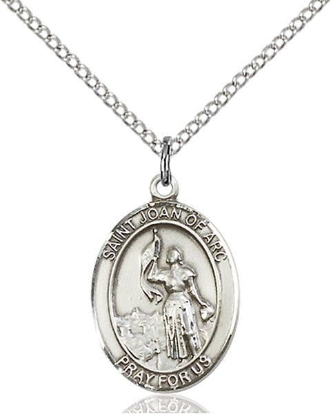 Sterling Silver St. Joan of Arc Pendant