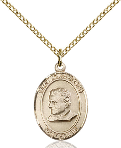 Colgante de San Juan Bosco bañado en oro