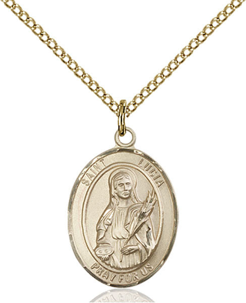 Gold Filled St. Lucia of Syracuse Pendant