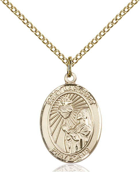 Gold Filled St. Margaret Mary Alacoque Pendant