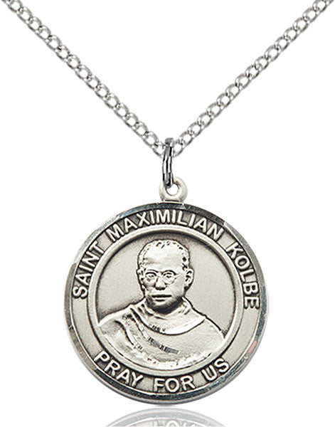 Sterling Silver St. Maximilian Kolbe Pendant