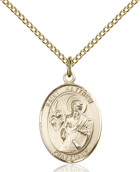 Gold Filled St. Matthew the Apostle Pendant