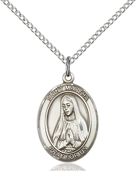 Sterling Silver St. Martha Pendant