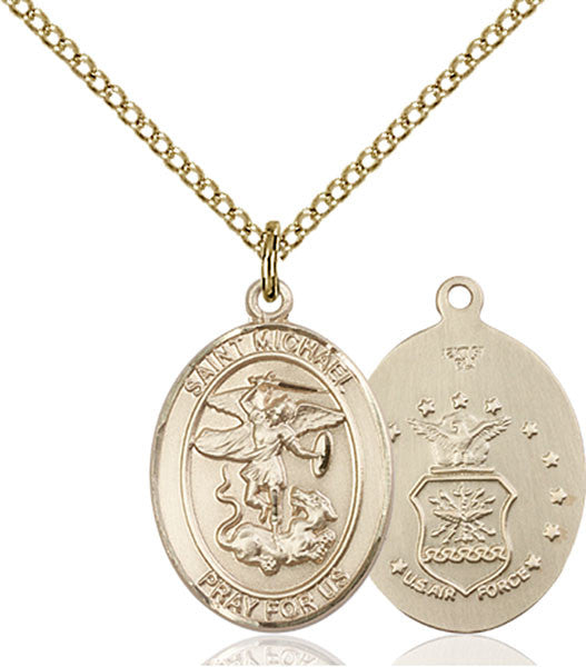 Gold Filled St. Michael / Air Force Pendant