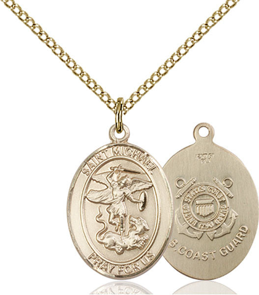 Gold Filled St. Michael / Coast Guard Pendant