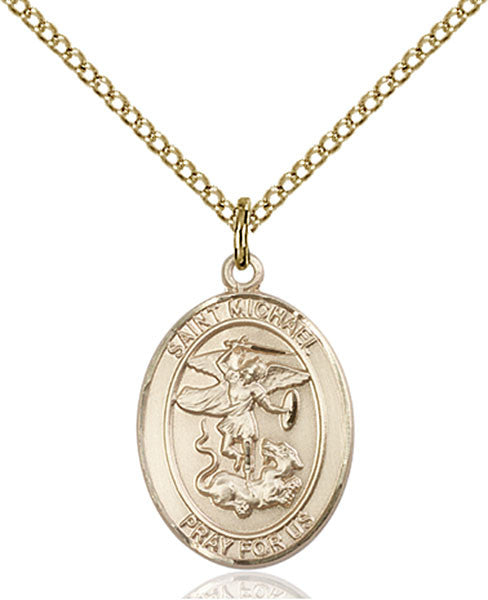 Gold Filled St. Michael the Archangel Pendant
