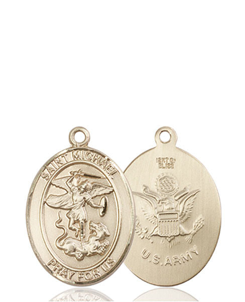 14kt Gold St. Michael / Army Medal