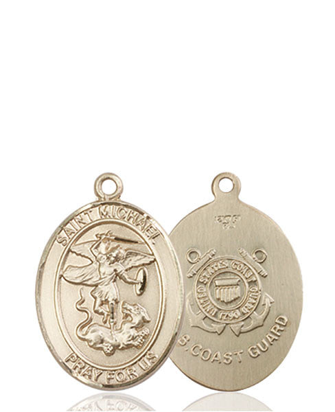 14kt Gold St. Michael / Coast Guard Medal